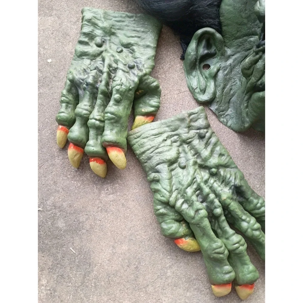 Dan Post Studios Witch Mask 2000- Paper Magic Group Hands Vintage 2002 Latex